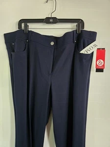 Neu 89 & Madison Vagabond marineblau bequeme Taille formelle Hose Größe 22w - Bild 1 von 6