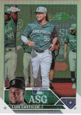 2023 Topps Chrome Update #ASGC-49 Luis Castillo 2023 All-Star Game - Image 1 of 2