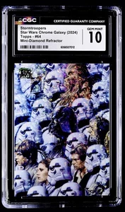 2024 Topps Star Wars Galaxy Stormtroopers Mini Diamond Refractor CGC 10 POP 1 - Picture 1 of 2