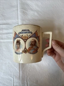 Edward VII & Queen Alexandra Coronation Mug, 26 June 1902 - Picture 1 of 8