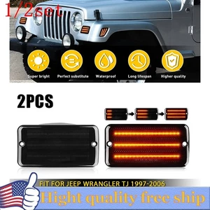 Smoked Lens Rear Side Marker Signal Light Reflector For 10-15 Chevy Camaro 2/4/6 - Picture 1 of 21