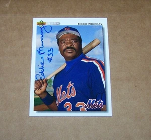 Eddie Murray Signed Autograph Card H4 - Picture 1 of 2