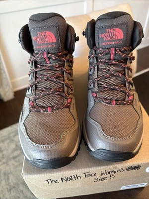 Womens Size 8 The North Face HEDGEHOG FASTPACK II MID WATERPROOF NF0A46AO MD0 — 第 1/4 张图片