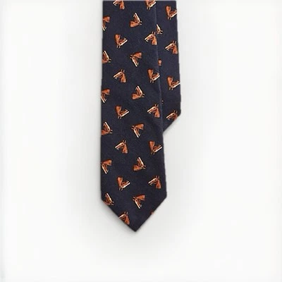 Polo Ralph Lauren Men’s Wool All Over Print Horse Head Tie Blue NWT $125 - Image 1 of 4