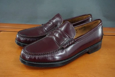 Church's Penny Loafer Shoes Mens 10.5 US Burgundy Oxblood WHIP MOC Leather - Image 1 of 4