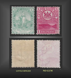 1896,1900 CAPE OF GOOD HOPE 1/2P,1P  MINT LH , NO GUM  SCT.59,62 SG.61,69 - Picture 1 of 1