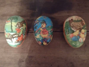 Large 6" German Easter Paper Mache Eggs - Picture 1 of 5