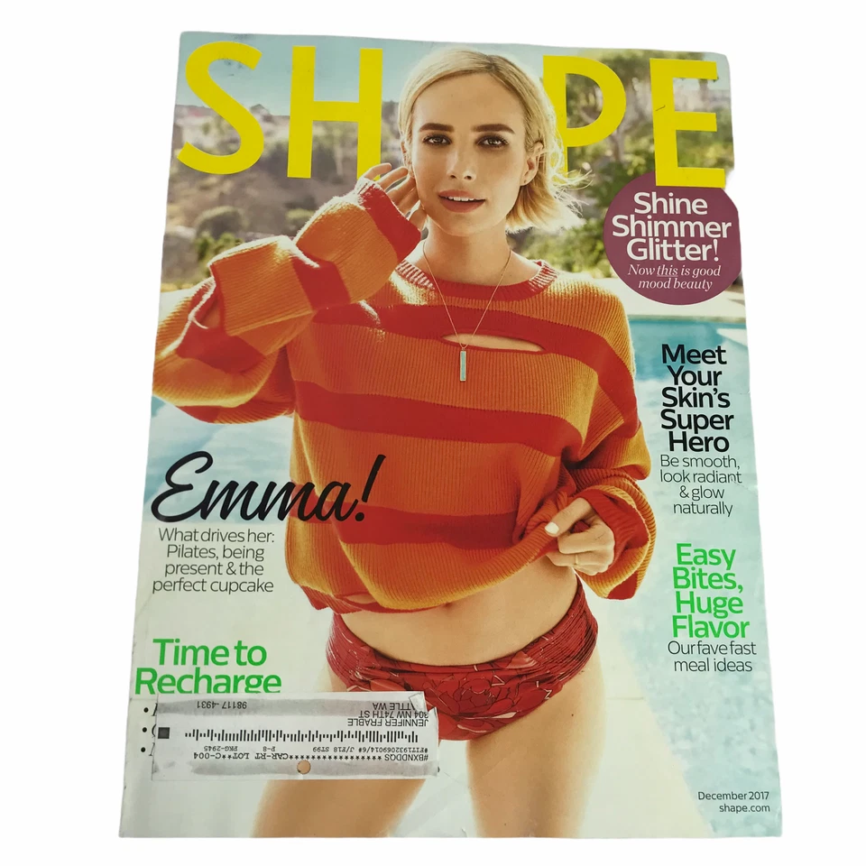 SHAPE Magazine Emma Roberts December 2017 - Image 1 of 1