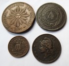 SOUTH AMERICA COINS   X  4 INTERESTING JOB LOT ARGENTINA SAN MARINO URAGUAY