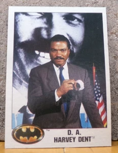 TRADING CARD 1989 BATMAN D.A. HARVEY DENT PORTRAYED BY BILLY DEE WILLIAMS # 10 - Picture 1 of 2