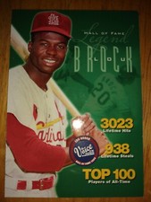 Lou Brock St. Louis Cardinals Baseball Card Christian Family Day 2005