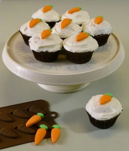 CARROTS Chocolate Candy SILICONE MOULD Sugarpaste Cake Sweets Wax Melt Resin - Picture 1 of 5