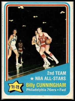 Billy Cunningham #167 1972 Topps 2nd Team All Stars 76ers B0113A - Image 1 of 2