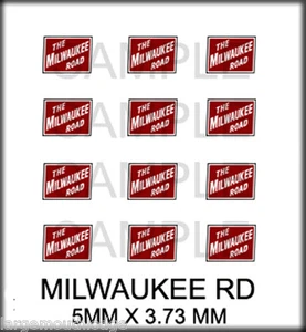 NEW PEEL STICK RIVER POINT STATION RSP BOLEY HO SCALE DOOR DECALS MILWAUKEE ROAD - Picture 1 of 1