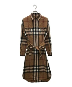 Burberry London England Nova Check Shirtsd Dress Belted Woman 34 - Picture 1 of 10