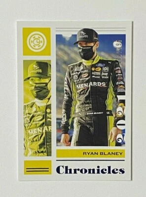 2021 Panini Chronicles Nascar Racing Ryan Blaney Blue /199 #16  - Image 1 of 2