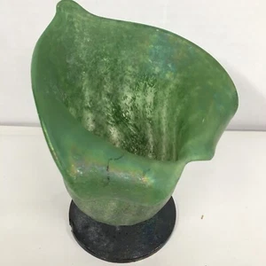 Murano Lily glass Vase made in Italy Sarreid ltd. - Picture 1 of 11