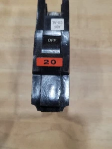 Federal Pacific Single Pole 20 AMP NA120 Breaker FPE Stab Loc Thick