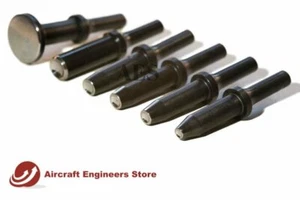 JUEGO DE REMACHES DE HERRAMIENTAS DE AVIÓN NUEVO 6 PIEZAS .401 3 1/2" / BROCHES RECTOS CON DESCARGA - Imagen 1 de 2