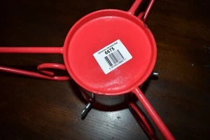 Xmas Iron Christmas Real Tree Stand Tripod/ Red sparkle 10 cm dia (max 13 cm) 70 - Picture 1 of 5