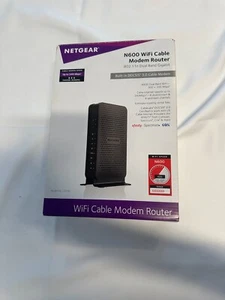 Netgear N600 Dwuzakresowy kabel WiFi Modem Router Model C3700 DOCSIS 3.0 - Zdjęcie 1 z 1