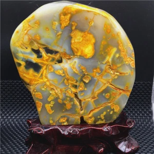 1.84Kg Beautiful and unique agate sample home decoration+stand  S629 - Picture 1 of 9