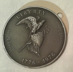 Vintage Nice Ball Bearing Co. Original Bicentennial Medallion w/Pamphlet - Picture 1 of 5