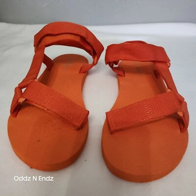 Wild Diva Lounge Orange Adjustable Strap Sandals - Women' Casual Open-Toe Summer - Image 1 of 4
