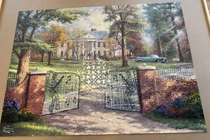 Thomas Kinkade Graceland 50th Anniversary 1000 Piece Jigsaw Puzzle Elvis Presley - Picture 1 of 6