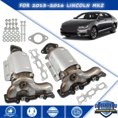 Juego de convertidor catalítico delantero izquierdo+derecho para Lincoln MKZ 2013 2014-2016 3,7 L V6 Foto 1 de 4