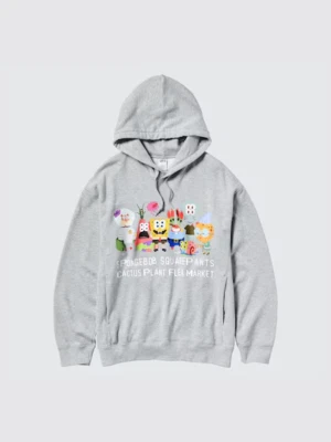 Uniqlo x BOB ESPONJA PANTALONES CUADRADOS PLANTA DE CACTUS MERCADO DE PULGAS SUDADERA CON CAPUCHA CPFM NUEVO* Foto 1 de 4