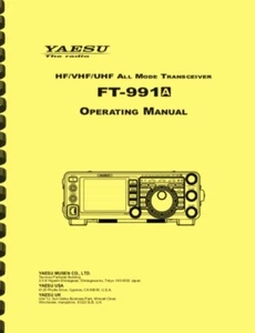 Yaesu FT-991A Transceiver OWNER'S MANUAL and REFERENCE MANUAL - Zdjęcie 1 z 10