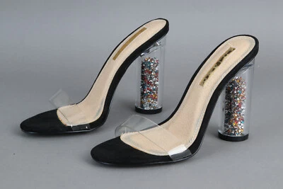 "Tacones altos Liliana 4,5"" pulgadas relleno de brillo talla 6,5" Foto 1 de 4