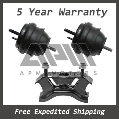 K4565 For 2010-12 Cadillac CTS 3.0L/3.6L AWD MANUAL Engine & Trans Mount Kit 3pc - Image 1 of 4