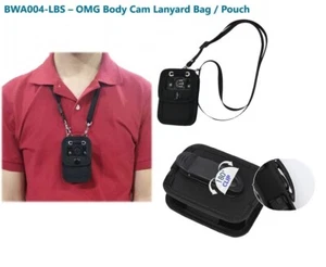 NEW Security body camera holder with clip - Body Cam Lanyard Bag / Pouch - Picture 1 of 10