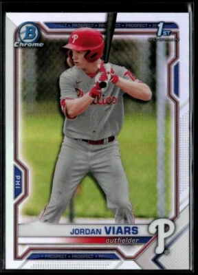 2021 Bowman Chrome Draft Refractor #BDC-132 Jordan Viars *1st Bowman* RC - Image 1 of 2