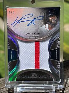 2022 Topps Sterling David Ortiz Jumbo On-Card Auto #4/5 Red Sox