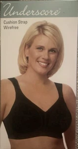 Underscore Brand Women's Wireless Bra Size 38C- Black Color - The Box Damage - Picture 1 of 1