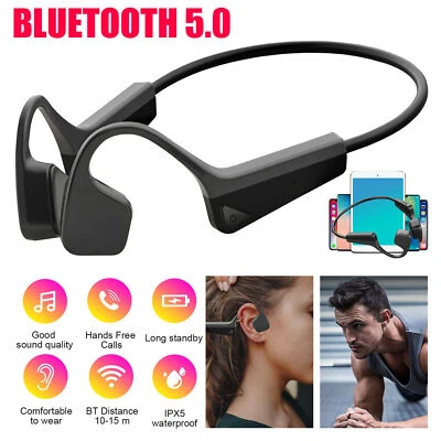 Wireless Flexible Bone Conduction Headset Bluetooth5.0 Sport Open Ear Headphones - Image 1 of 4