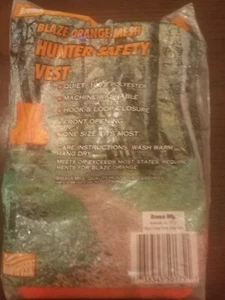 Blaze Orange Hunter Safety Vest-Brand New-SHIPS N 24 HOURS - Picture 1 of 3