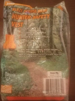 Blaze Orange Hunter Safety Vest-Brand New-SHIPS N 24 HOURS - Image 1 of 3