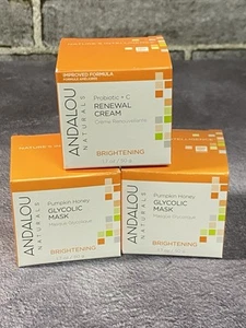 Andalou Naturals Probiotic + C Renewal Cream Brightening 1.7 Oz Lot Of 3! - Picture 1 of 4