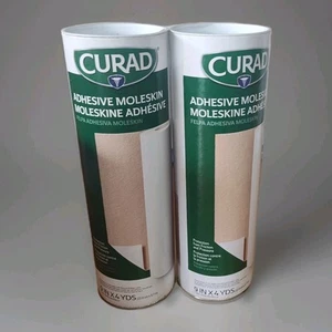 2 Curad Adhesive Moleskin Big Roll Prevent Blisters Corns and Calluses (FI)*Read - Picture 1 of 5