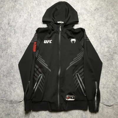 Chaqueta Venum UFC Hombres Pequeña Negra Gris MMA Fight Night Sudadera con Capucha Cremallera Completa Osborn EE. UU. Foto 1 de 4