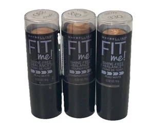 Maybelline 3-PACK Fit Me Shine Free + Balance Stick Foundation - 330 TOFFEE - Picture 1 of 1