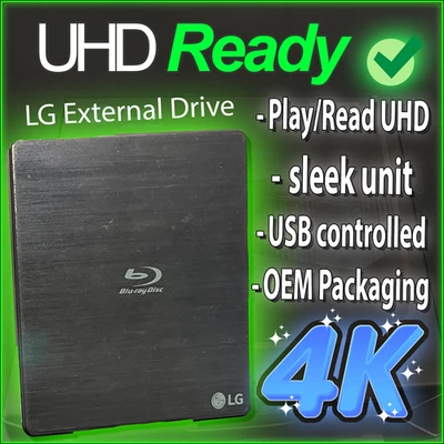 LG BP50NB40 4K Ultra HD FRIENDLY UHD Unlocked! | External Drive | 6x Write Speed - Image 1 of 3