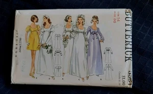 VTG 60's Butterick 5564 Sz 14 EMPIRE Waist  Wedding Bridal Dress Pattern UNCUT - Picture 1 of 2