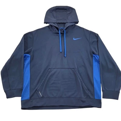 Nike Therma FIT Pullover Sudadera con Capucha Azul Sudadera Atlética Para Hombres XL Foto 1 de 4