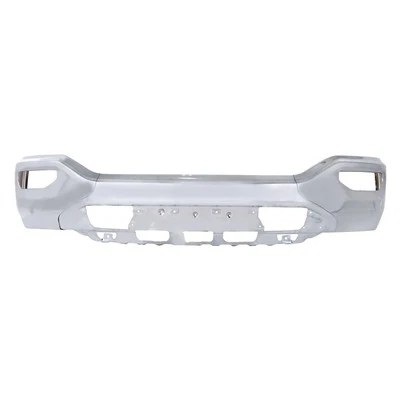 Para-choque dianteiro dividido de aço cromado para GMC Sierra 1500 2016-2018 sem furos de sensor - Imagem 1 de 4