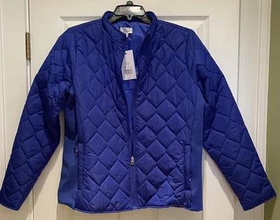 NUEVA Chaqueta Abrigo Mujer Talla Grande KIM ROGERS Azul Acolchada Nueva Con Etiquetas Foto 1 de 3
